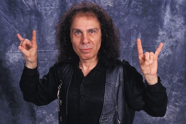 BOYTON BEACH, FL - DECEMBER 14: Ronnie James Dio poses for a portrait at Ozone on December 14, 2000 in Boyton Beach Florida. (Photo by Larry Marano/Getty Images)
