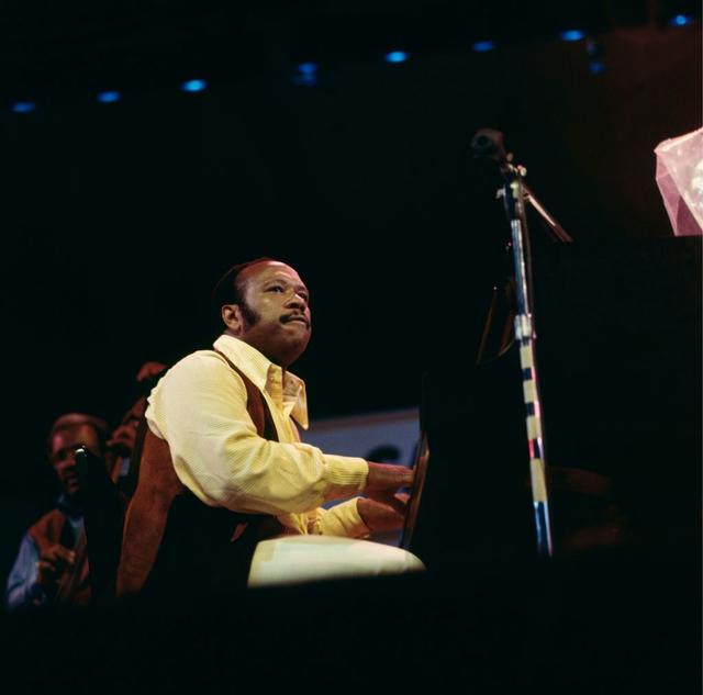American jazz pianist Les McCann performs live on stage at the Newport Jazz Festival in Newport, Rhode Island on 12th July 1970. (Photo by David Redfern/Redferns)