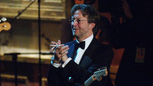 Eric Clapton, presenter during 20th Annual Rock and Roll Hall of Fame Induction Ceremony - Show at Waldorf Astoria Hotel in New York City, New York, United States. (Photo by Jeff Kravitz/FilmMagic)