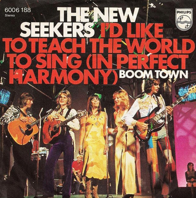 Once Upon a Time at the Top of the Charts:  The New Seekers, “I’d Like to Teach the World to Sing”