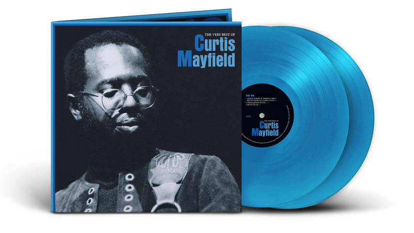 OUT NOW: Curtis Mayfield, THE VERY BEST OF CURTIS MAYFIELD (2LP Sky Blue Vinyl)