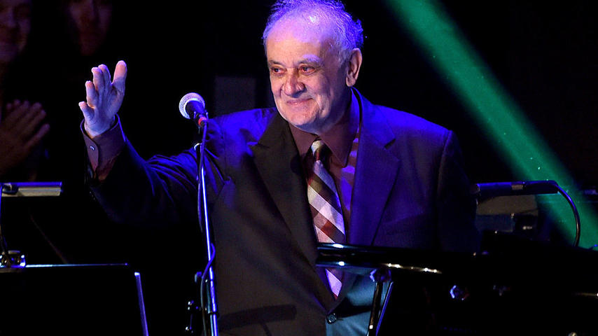 LOS ANGELES, CA - APRIL 01: Composer/musician Angelo Badalamenti performs onstage during the David Lynch Foundation's DLF Live presents "The Music Of David Lynch" at The Theatre at Ace Hotel on April 1, 2015 in Los Angeles, California. (Photo by Kevin Winter/Getty Images)